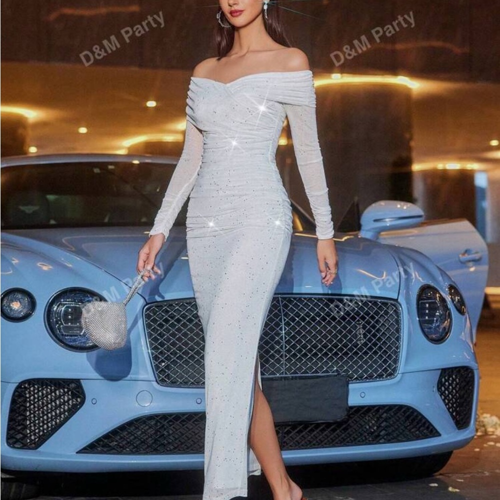 Elegant White Off-Shoulder Dress
